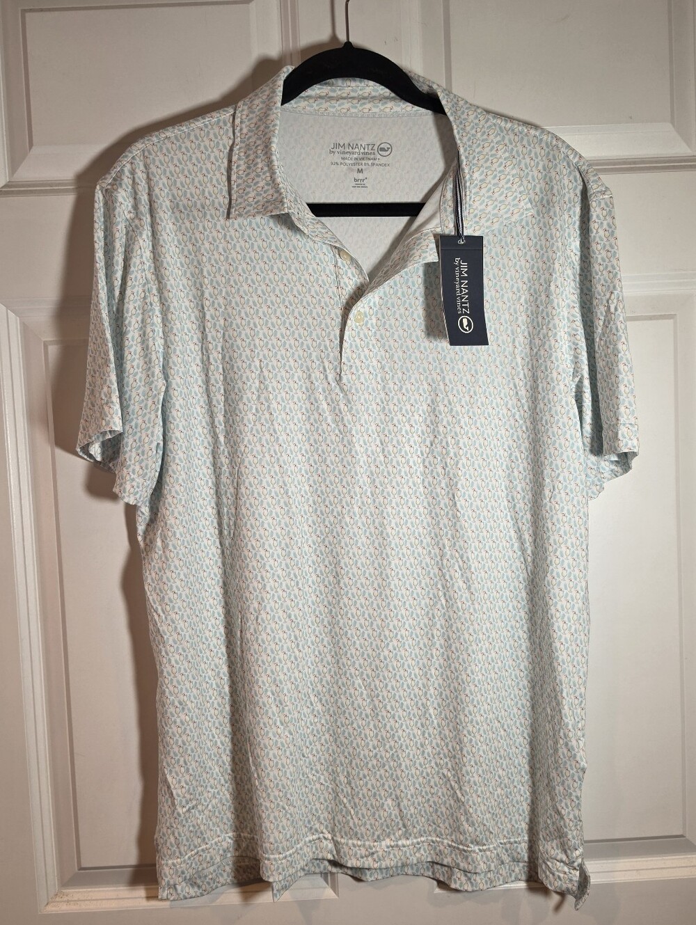 NWT Jim Nantz Vineyard Vines Palermo Polo Pina Coladas Shirt M